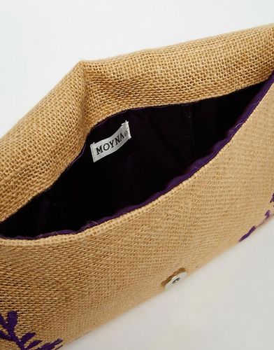 moyna jute手拿包带紫色刺绣(女款)