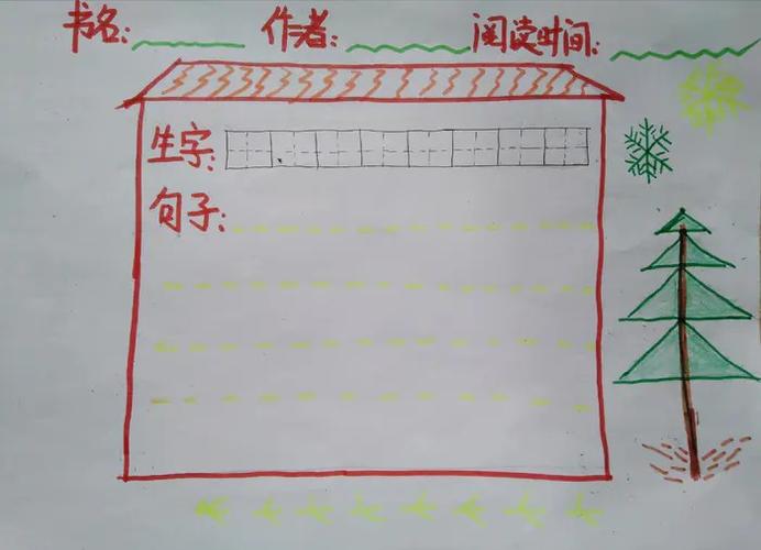 一年级简单的阅读记录卡模板