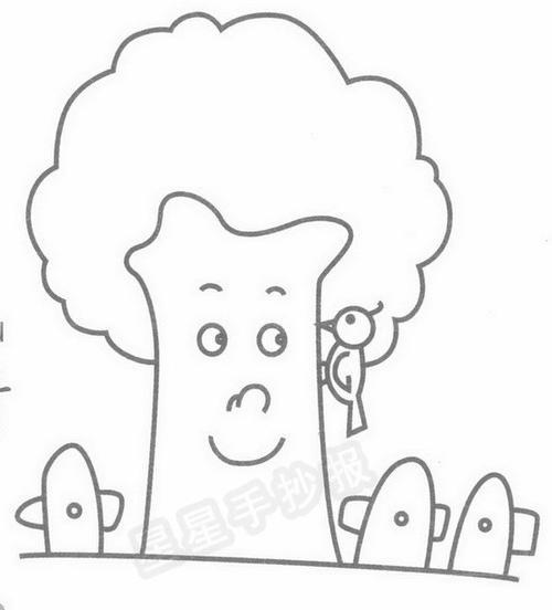 大树和小鸟简笔画视频