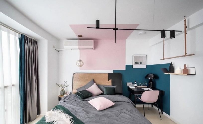32平米不到3万元改造莫兰迪色系民宿卧室现代简约卧室设计图片赏析