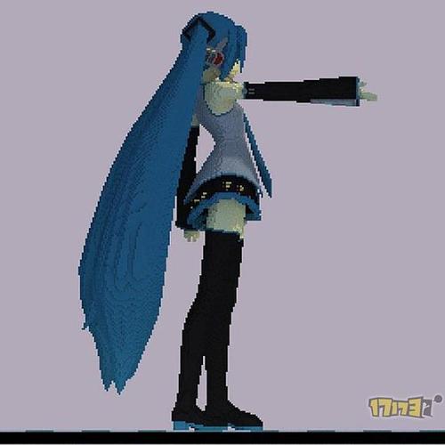 粉丝玩家自制 虚拟音乐偶像歌手初音未来雕像