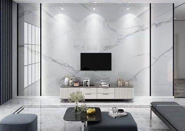 用岩板做电视背景墙,出现缝隙怎么解决?