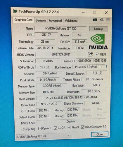 gt7302g4g显卡d5半高刀卡小机箱游戏独立显730原装2kgt730d34g
