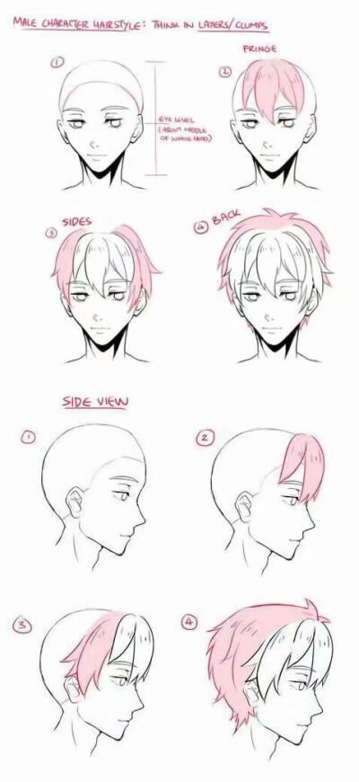 动漫 男生 头发