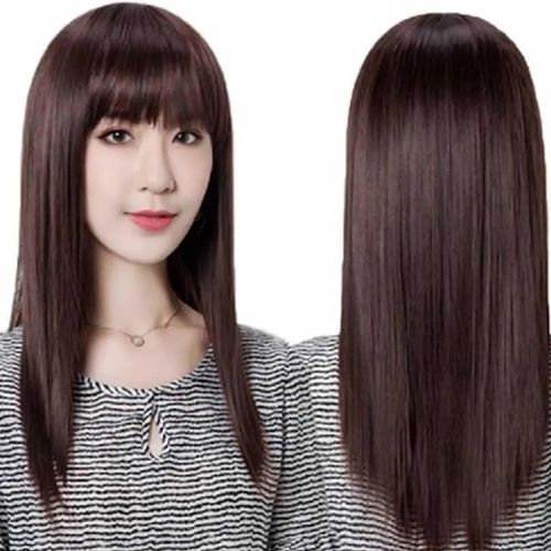 假发女长直发全头套长发逼真假发套中老年妈妈假头发