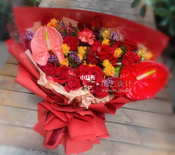 客订送给长辈的生日花束_花束_生日_花艺_花店_穿搭_家居家装_家居