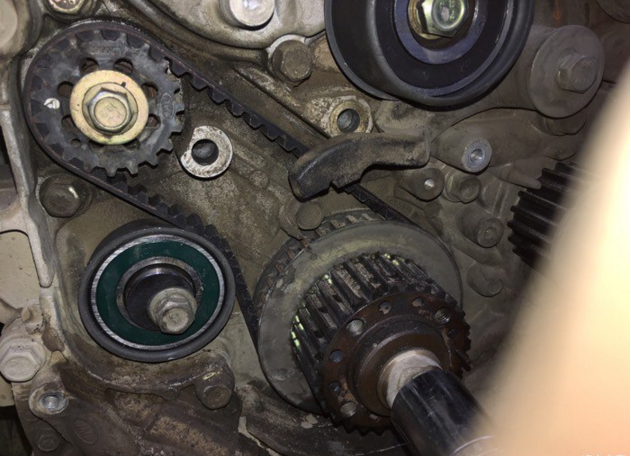 雪佛兰乐风09款1.4排量正时皮带安装图