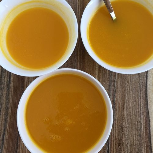 做过 豆浆机版韩式南瓜粥 南瓜50克,糯米粉一汤匙,冰糖五粒,用破壁机