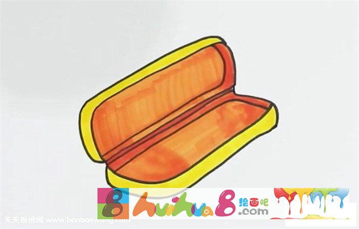 铅笔盒简笔画