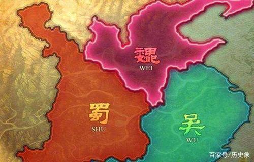 魏蜀吴三国鼎立时局势图