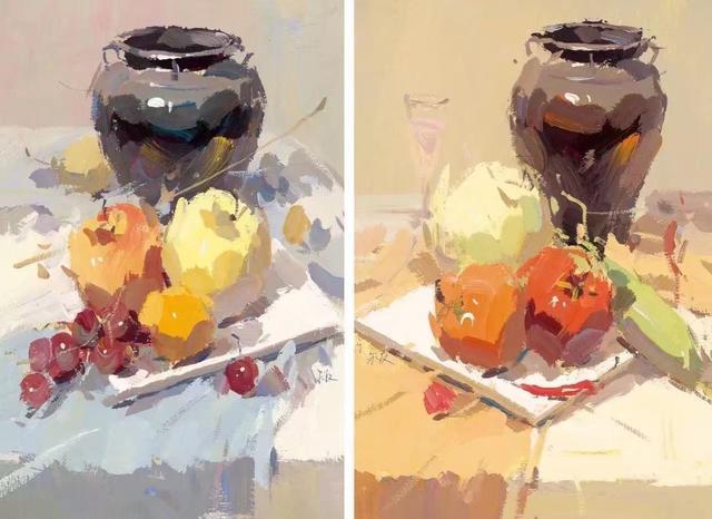 水粉色彩|艺考学习临摹素材大全合集分享,水粉静物