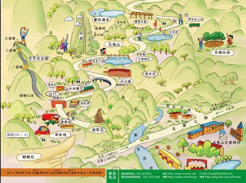 天津梨木台风景区景区导览图(附景区咨询电话)