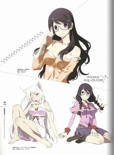 物语系列女性角色本羽川翼特辑·巨乳班长高清美图试看