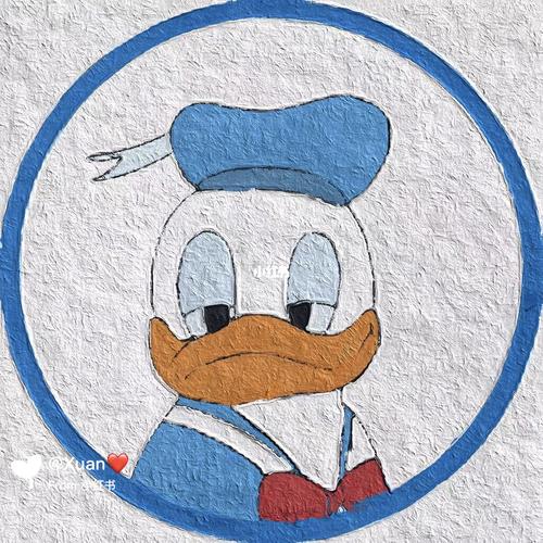 xuan78 | 私藏全网最可爱唐老鸭油画头像96_唐老鸭_油画_壁纸