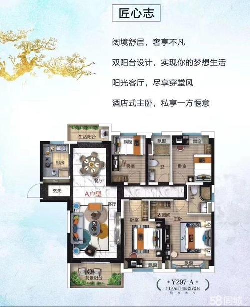 大冶碧桂园城市花园三期桃源 商务公寓 130平米-黄石