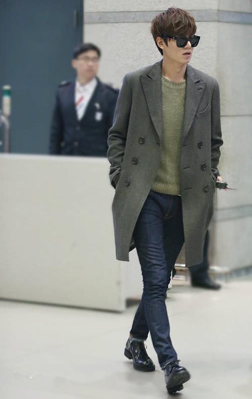 李敏镐机场穿搭大合集,每一张都是行走的霸道总裁范儿