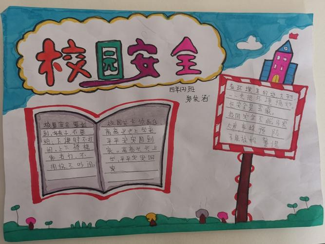 校园安全周—课堂手抄报系列