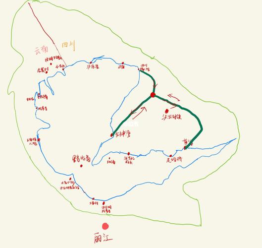 泸沽湖手绘地图,希望能给大家带来帮助.