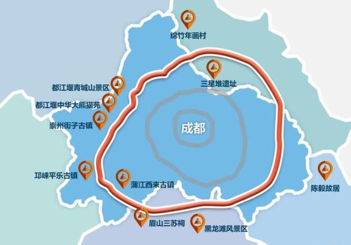 一图看成都都市圈环线高速公路的建设历程8年建设终闭环