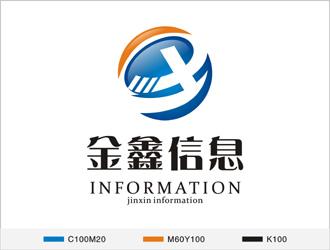 另一个方案,仍彩用jx字母构图,组成科技感,信息感十足的地球,意:金鑫
