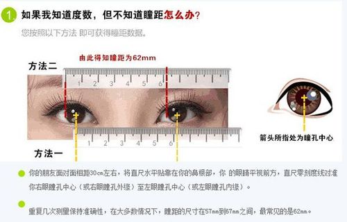 如何测量眼睛片的瞳距