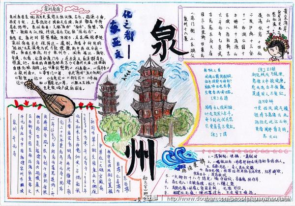 泉州历史的手抄报