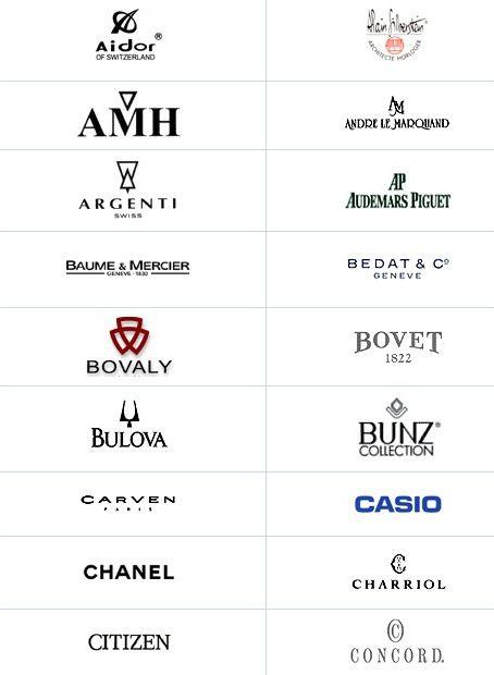 世界名表logo欣赏_创意元素
