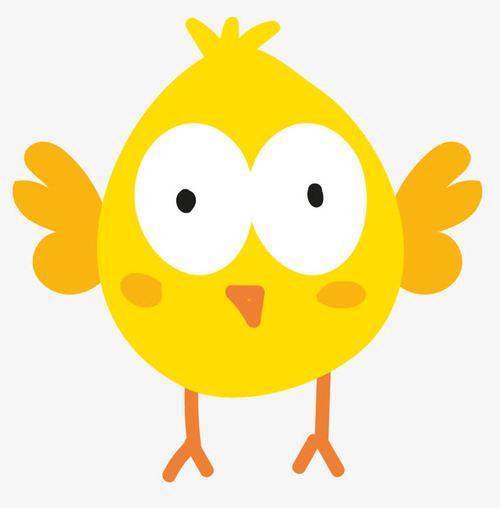 黄色卡通小鸡