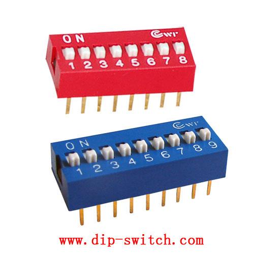 平拨型拨码,8位拨码开关