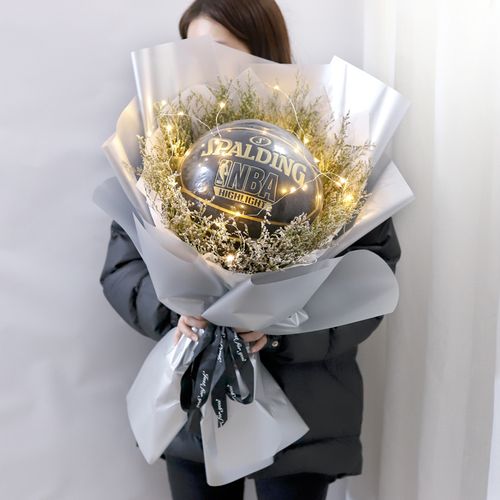 包装纸diy材料篮球花束抖音送男友手工花束diy材料包
