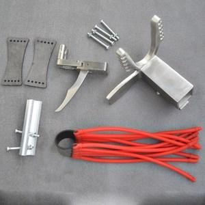 弹弓撒放器不锈钢固定散放器滑动前门方管两轴联动配件