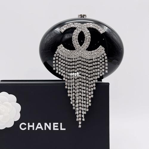 chanel 香奈儿限量版走秀款钻石流苏包_流苏包_钻石_走秀款_香奈儿