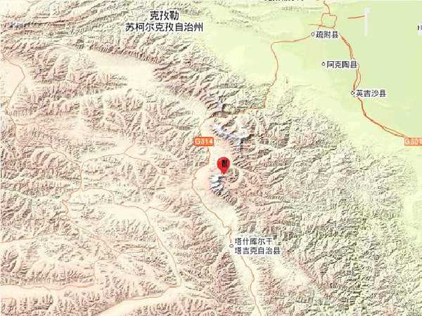 2019年8月9日2时4分,在新疆克孜勒苏州阿克陶县发生3.