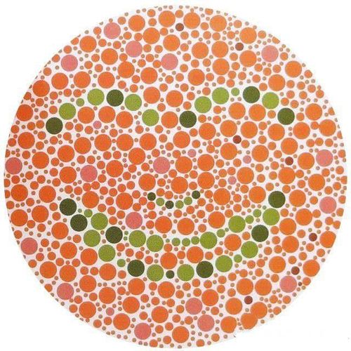 5张色觉检测图,第2张认不出来