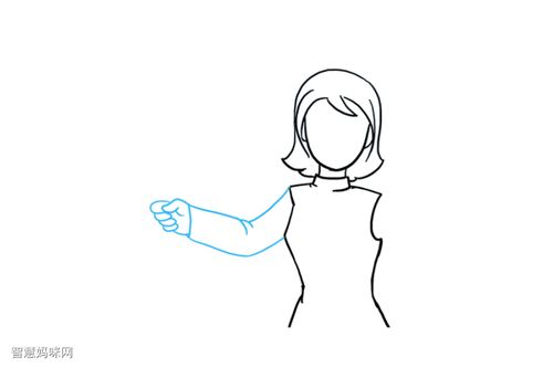 步骤3:使用一系列曲线绘制覆盖延伸臂的套管.