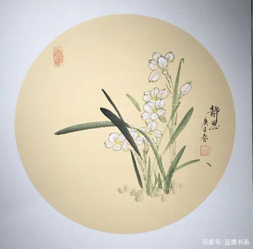 独具匠心不囿匠气,画家陈杰团扇佳作,于寻常花卉中提炼非凡美感