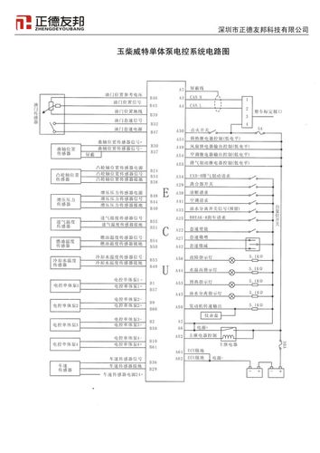 玉柴威特单体泵电控系统电路图_柴油车解码器专家