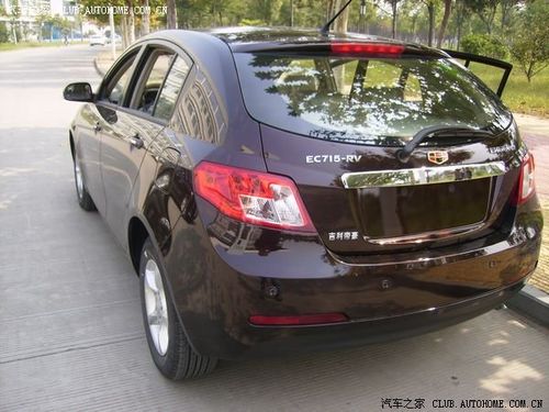 帝豪ec715-rv摩卡红408公里作业,新车第五天撞上门了.