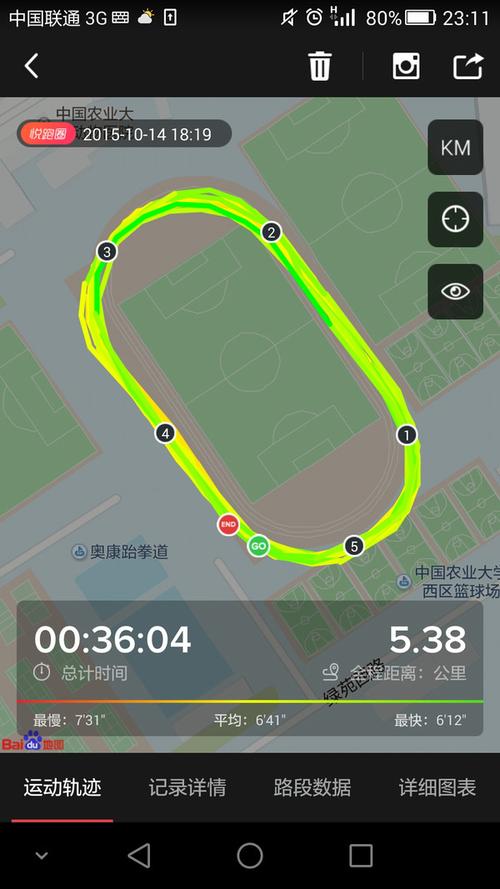 绿跑阳光-白建慧 10月14日 5公里 打卡