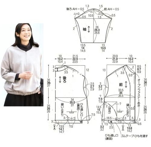 女装上衣裁剪图(附:各种袖型解析)_肩宽_落肩_上衣_女装_短袖_蝙蝠袖