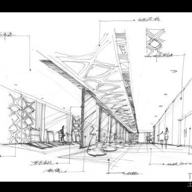 健身房设计方案装修效果图-设计本