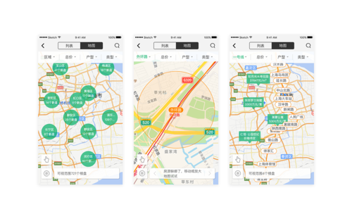 app地图找房界面设计