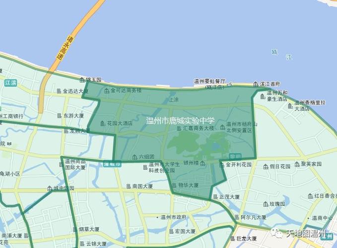 2018温州城区中学学区地图 你家属哪个学区一目了然