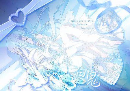 有没有银色长发的少女图?