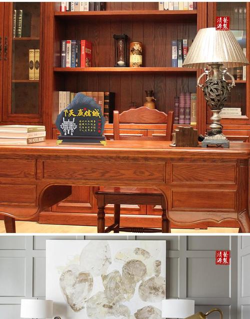 老板办公室书柜摆件 诚信赢天下领导办公室摆件开业礼品老板书柜办公