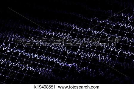 剪图clipart - 脑波, 上, electroencephalogram