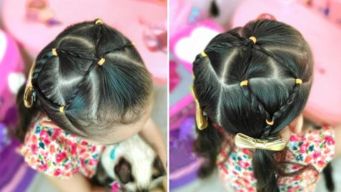 超级简单的儿童古风发型 女童发型绑扎方法