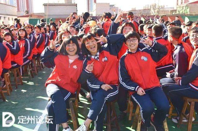 河北定州启明中学举行2019届中考百日誓冲刺