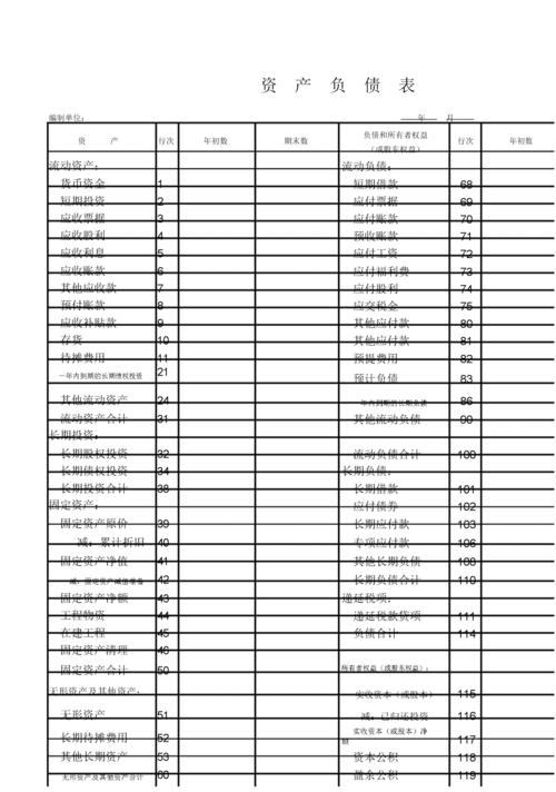 财务报表格式——资产负债表.docx 2页