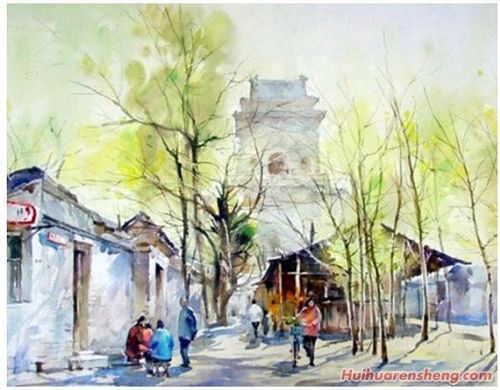 著名水彩画家教育家刘凤兰水彩风景作品图片欣赏(2)